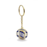 Brazil Rotating Keychain Pendant Circle Jewelry Key Chain