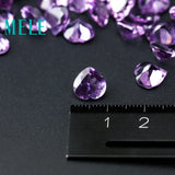 Brazil Natural Amethyst Heart Cut 9X9mm 2.1ct Loose Stone for Jewelry Making