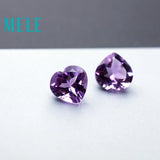 Brazil Natural Amethyst Heart Cut 9X9mm 2.1ct Loose Stone for Jewelry Making