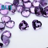 Brazil Natural Amethyst Heart Cut 9X9mm 2.1ct Loose Stone for Jewelry Making