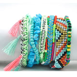 Brazilian Women's Magnetic Bracelet Turquoise Beads Friendship Jewelry