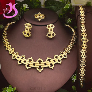 Brazilian Jewelry Sets 18K Plated Necklaces Earrings