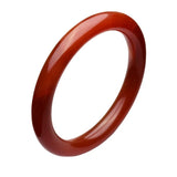 Brazilian Red Agate Chalcedony Round Bracelet for Women's Animal Year