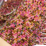 Brazilian Tourmaline 2x3mm 3x4mm Gemstone Bead for Jewelry Making 15in