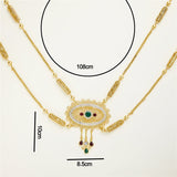 Golden Moroccan Wedding Dress Chain Women's Back Jewelry