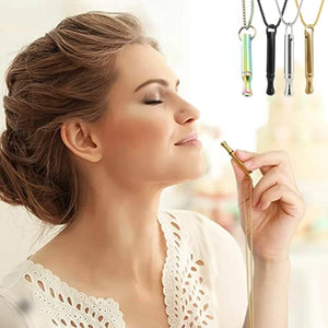 Breathing Exercises Choker Necklace Anxiety Relief Clavicle Chain Jewelry