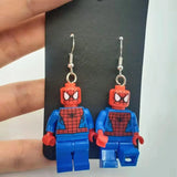 Brick Figure Clown Earrings for Kids & Women