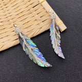 Abalone Shell Leaf Shape Pendant DIY Jewellery Making Supplies