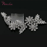 Rhinestone Leaves Wedding Jewelry Bridal Hair Combs