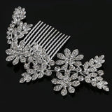 Rhinestone Leaves Wedding Jewelry Bridal Hair Combs