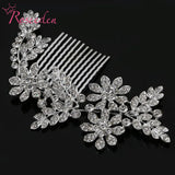 Rhinestone Leaves Wedding Jewelry Bridal Hair Combs