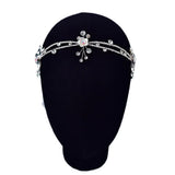Bohemian Bridal Headband with Rhinestone Hair Accessories