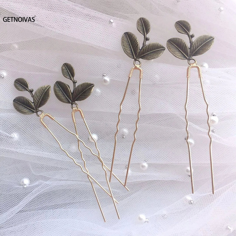 Bridal Copper Hair Pins Wedding Hair Accessories Hair Pins Forks