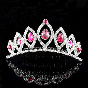 Crystal Pearl Bridal Crown Hair Accessory Wedding Prom Party Jewelry