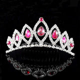Crystal Pearl Bridal Crown Hair Accessory Wedding Prom Party Jewelry