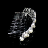 Crystal Pearl Bridal Crown Hair Accessory Wedding Prom Party Jewelry