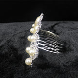 Crystal Pearl Bridal Crown Hair Accessory Wedding Prom Party Jewelry