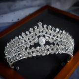 Crystal Zirconium Bridal Tiara Rhinestone Headdress Wedding Crown