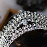 Crystal Zirconium Bridal Tiara Rhinestone Headdress Wedding Crown