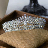 Crystal Zirconium Bridal Tiara Rhinestone Headdress Wedding Crown