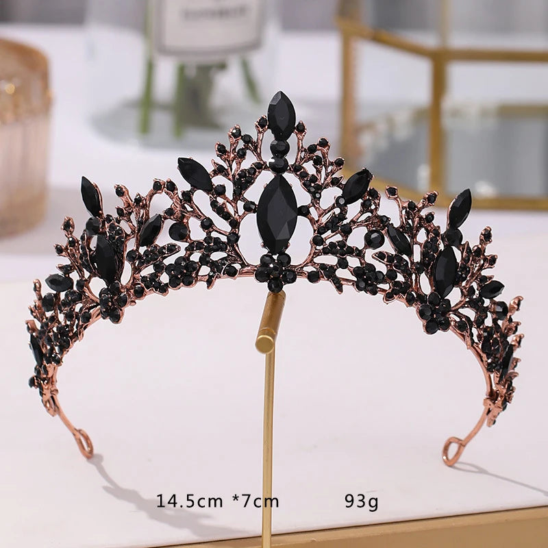 Bridal Crown Headwear Rhinestones Headdress Hair Accessories