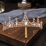 Bridal Crown Headwear Wedding Rhinestones Retro Bridal Crown Headwear