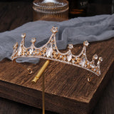 Bridal Crown Headwear Wedding Rhinestones Retro Bridal Crown Headwear