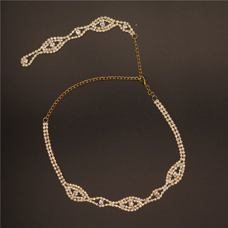 Bridal Crystal Back Necklace Wedding Jewelry Statement Collar Choker