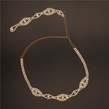 Bridal Crystal Back Necklace Wedding Jewelry Statement Collar Choker