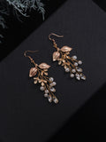 Bridal Earring Rhinestone Crystal Pearl Wedding Dangle Earring