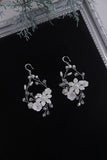 Bridal Earring Rhinestone Crystal Pearl Wedding Dangle Earring