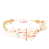 Bridal Headband Faux Pearl Rhinestone Hair Clip Tiara