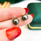 925 Silver Earrings Settings for Pearls Agate Crystal Jade
