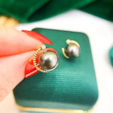 925 Silver Earrings Settings for Pearls Agate Crystal Jade