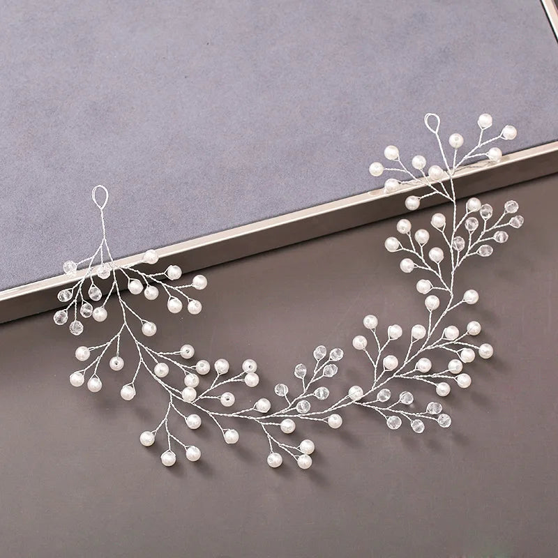 Crystal Tiara Bridal Flower Hairband Headband Wedding Hair Accessories