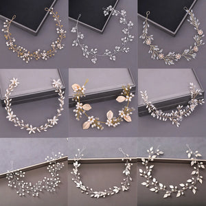 Crystal Tiara Bridal Flower Hairband Headband Wedding Hair Accessories