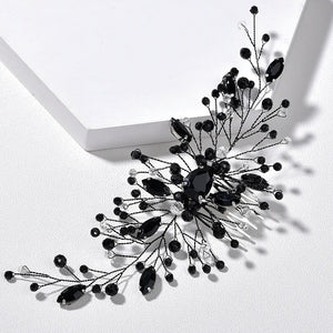 Green Crystal Beads Hair Combs Vine Wedding Accessories