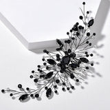 Green Crystal Beads Hair Combs Vine Wedding Accessories