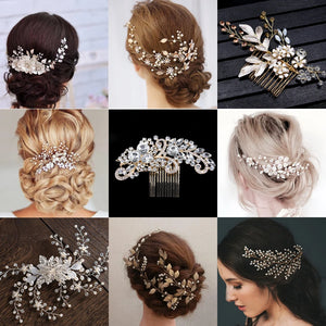 Bridal Hair Accessories Tiara Wedding Hair Comb Clip