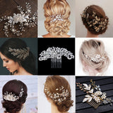 Bridal Hair Accessories Tiara Wedding Hair Comb Clip