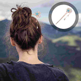 Japanese Wooden Hair Accessory Hair Clip Women Hairpin Teachers Gift