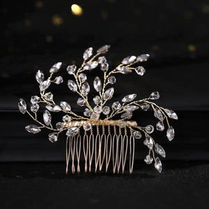 Bridal Hair Clips Wedding Crystal Pearls Hair Combs Accessories