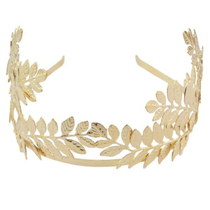 Greek Roman Baroque Goddess Olive Leaf Headband