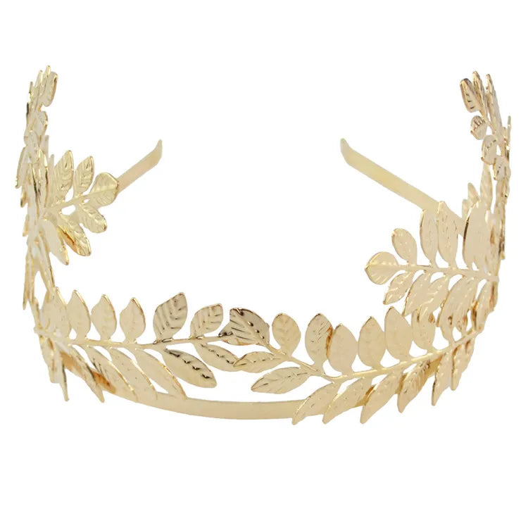 Greek Roman Baroque Goddess Olive Leaf Headband