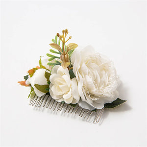 Bohemia Wedding Floral Hair Comb Greenery Hairpins Bridal Hair Accessories