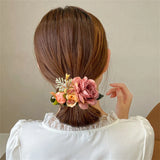 Bohemia Wedding Floral Hair Comb Greenery Hairpins Bridal Hair Accessories