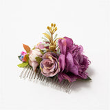 Bohemia Floral Wedding Hair Comb Greenery Hairpin