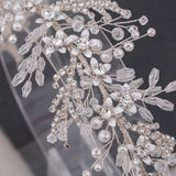 Silver Crystal Bridal Hairband Tiara Wedding Hair Accessory
