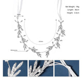 Alloy Leaf Bridal Hairband Wedding Dress Hair Accessory