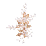 Pearl Leaf Rhinestone Wedding Hairpin